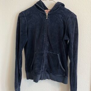 Juicy Couture Velour Navy Hoodie